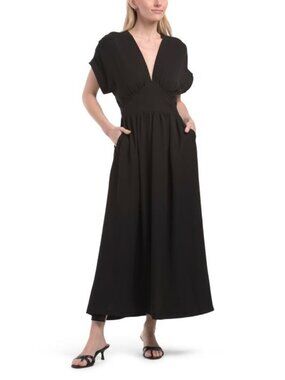 chinese dress ladies Max Studio Women's Crepe Long Sleeve Tiered Maxi Dress, Green Simple  Signet, Large at Amazon Women's Clothing store